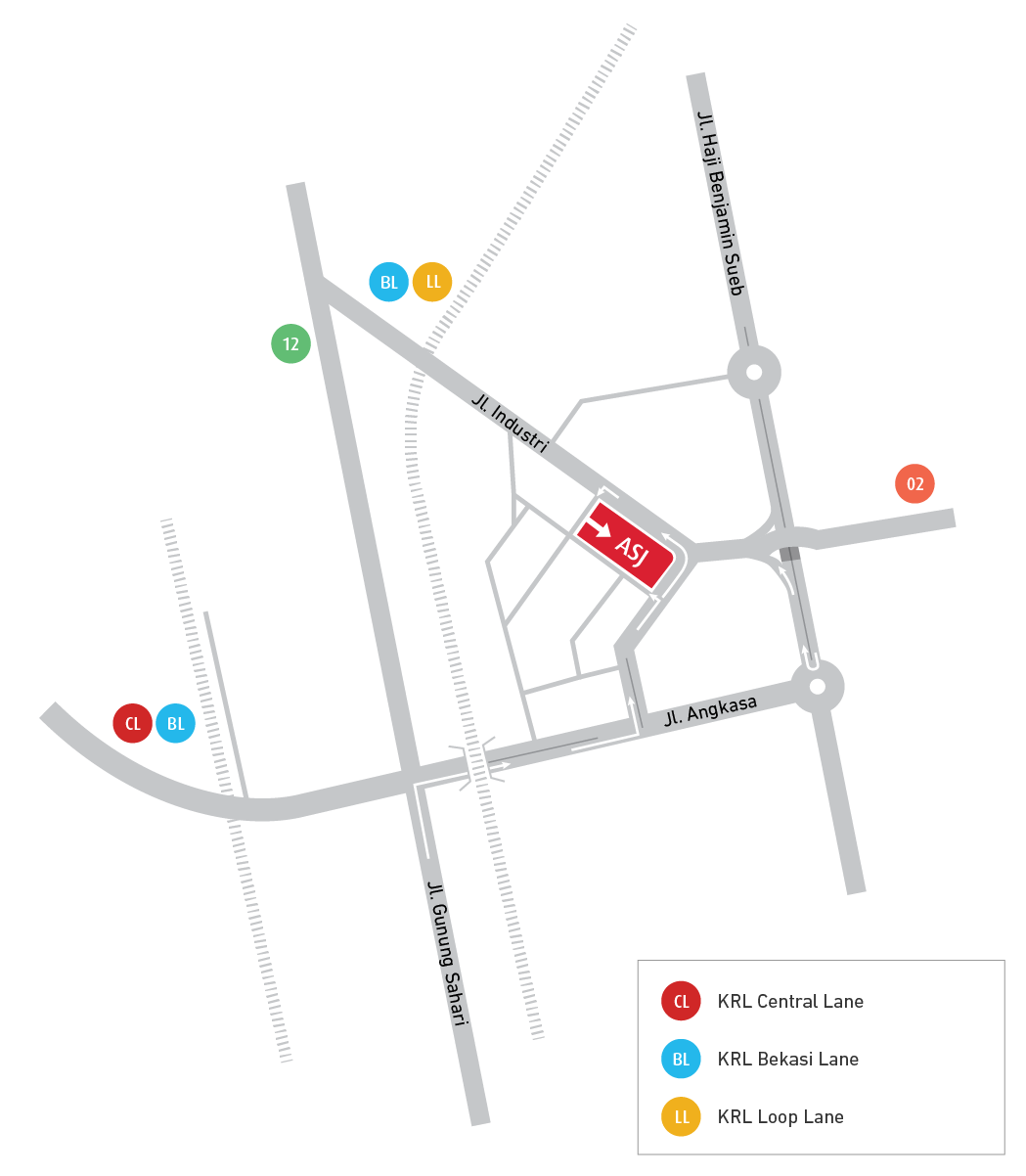 Map to Aula Simfonia Jakarta